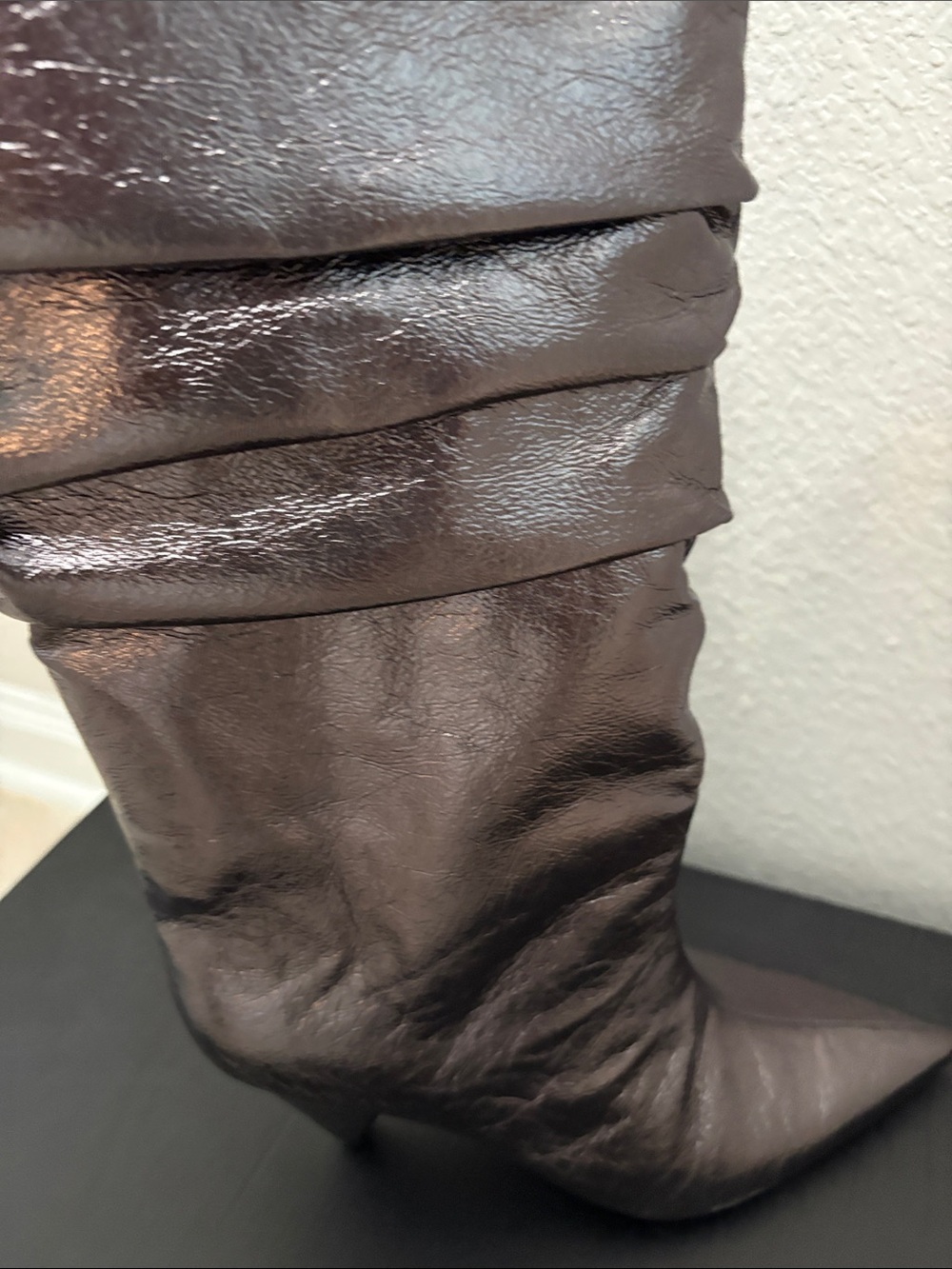 Pointed-Toe Slouch Knee Boot - Picture 7 of 10